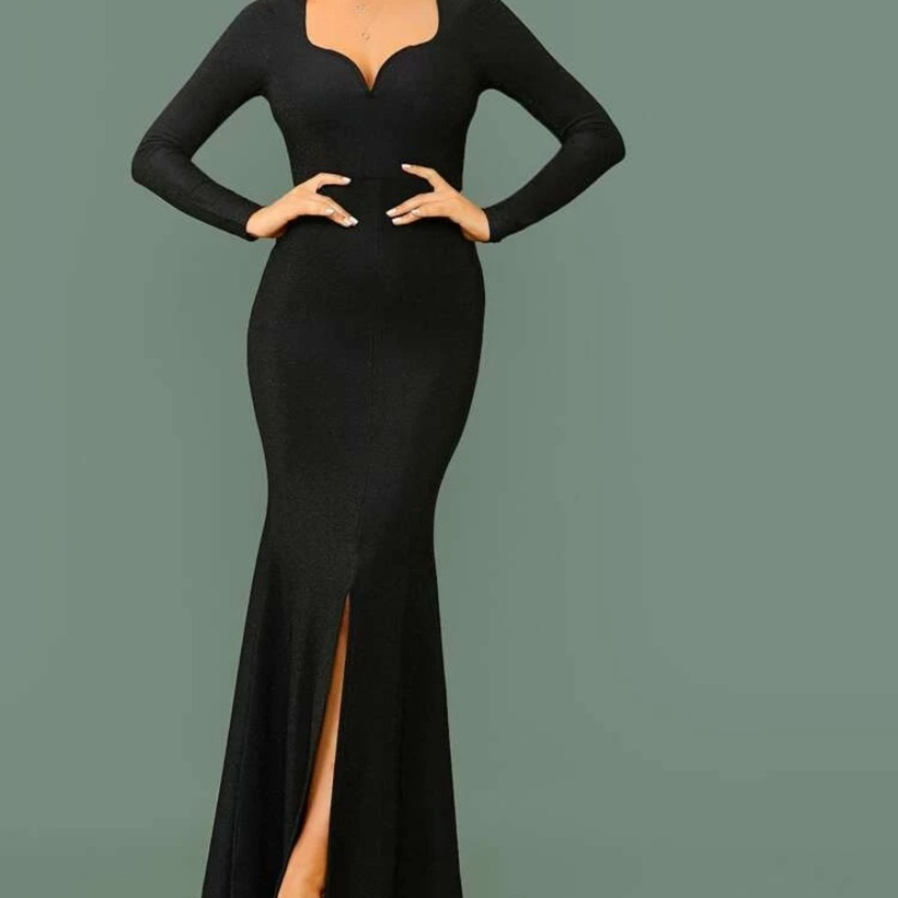 Black Sparkly floor length dress
